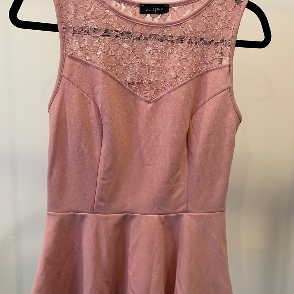 Pink Peplum Top